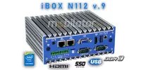  IBOX N112 v.9 - Rugged miniPC with 8GB RAM and 4x RS232, VGA, HDMI, SIM, 500GB HDD, Intel Celeron processor