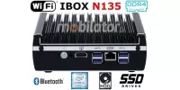 IBOX N135 v.10 - Industrial miniPC with 8GB RAM, Intel Core processor, USB 3.0 and USB 2.0 connectors and DP, 1TB HDD and 512GB SSD disks