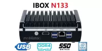 IBOX N133 v.2 - Industrial miniPC with 4x USB 3.0, 1x RJ-45 COM, 4GB RAM and 64GB SSD mSATA disk
