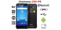  Kolektor danych dla hurtowni z normą odporności IP65, 3GB RAM i 32GB ROM, skanerem UHF RFID oraz czytnikiem kodów 2D  Chainway C66-PE