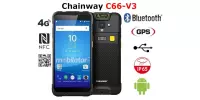 Przenośny skaner kodów  terminal danych dla supermarketu z systemem Android 11.0 GMS czytnikiem kodów kreskowych 2D Coasia  Chainway C66-V3