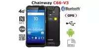 Chainway C66-V3 v.7 - Terminal danych z NFC, GPS, 3GB RAM i 32GB ROM, skanerem UHF RFID oraz czytnikiem kodów 2D