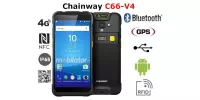 Chainway C66-V4 v.9 - Odporny na spadki z wysokości inwentaryzator z modułem NFC, Bluetooth, GPS oraz UHF RFID i skanerem 2D