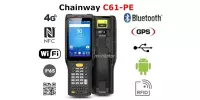 Chainway C61-PE v.14 - A comprehensive data collector for a store with a barcode scanner with a range of 4m, Bluetooth 4.2 and IP65 resistance standard