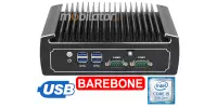 IBOX N1552 v.1 - miniPC BAREBONE version with quad-core Intel Core i5 processor, 4x USB 3.0, 2x RS232 and 1xSIM ports
