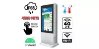 NoMobi Trex 65 v.15 - Wodoodporny totem LCD z interaktywnym ekranem HD, wbudowaną regulacją temperatury, alarmem przeciwkradzieżowym i dostawą lotniczą (ok. 14 dni)