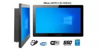 BiBOX-185PC2 (i3-4005U) v.3 - 15.6 cala, IP65, metalowy wzmocniony panel - przemysłowy komputer dotykowy - rozszerzenie SSD, 8GB RAM