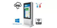 NoMobi Trex 65W v.0.1 - wytrzymały zewnętrzny ekiosk multimedialny odporny na warunki atmosferyczne, wolnostojący (Windows) z wewnętrzną regulacją temperatury, dostawą drogą morską - 2,5 miesiąca