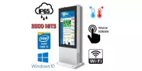 NoMobi Trex 65W v.9 - 65-cio calowy interaktywny, multimedialny totem stojący z alarmem antywłamaniowym, dotykowym ekranem (szkło hartowane) o jasności 3500 nitów (dostawa statkiem ok. 2,5 miesiąca)