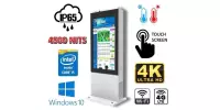NoMobi Trex 65W v.15.1 - przemysłowy zewnętrzny totem (IP65) - interaktywny, dotykowy wyświetlacz o przekatnej 65 cali, rozdzielczość 4K (o dużej jasności 4500 nits), łączność 4G GSM, alarm i dostawa lotnicza (ok. 14 dni)