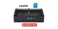 mBOX Q817GEX Barebone - Industrial MiniPC with an efficient Intel Celeron 3865U CPU