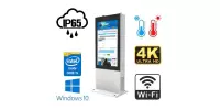 NoMobi Trex 55W v.6.1 - wytrzymały, zewnętrzny ekiosk informacyjny z 55-calowym wyświetlaczem 4K, oparty na Windows 10, wyposażony w moduł dogrzewania w ujemnych temperaturach (dostawa morska - 2,5 miesiąca)