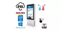 NoMobi Trex 55W v.9 - 55-inch standing totem with anti-theft alarm, 3500 nits touch screen (tempered glass) (shipment approx. 2.5 months by ship)