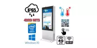 NoMobi Trex 55W v.15.2 - Outdoor totem - kiosk interaktywny z dotykową matrycą o jasności 4500 nits (widoczny w Słońcu), skanerem 1D/2D, łącznością GSM 4G, wbudowanym ogrzewaniem, alarmem i dostawą lotniczą (ok. 14 dni)