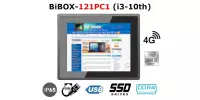 BiBOX-121PC1 (i3-10th) v.4 - 12-calowy wzmocniony panel IP65 - przemysłowy komputer dotykowy - 4G, rozszerzenie SSD, 8 GB RAM z i3 (1xLAN, 4xUSB)