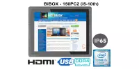 Dotykowy wodoszczelny przemysłowy Panel sterowniczy Wzmocniony wodoodporny 15-calowy  BiBOX-150PC2