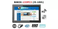 BiBOX-133PC2 (i5-10th) v.4 - Industrial panel PC with IP65 resistance, 4G connectivity and extended RAM 16 GB, SSD (512 GB), 2xLAN, 4xUSB