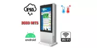 kiosk reklamowy ekran pojemnościowy najwyższa jakość cichy Trex NoMobi 75 cali
