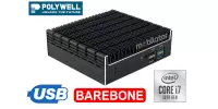 nowoczesny przemysłowy miniPC fanless z wydajnym procesorem Intel Core i7 Polywell-Nano-U10F