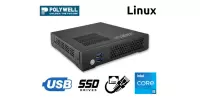 Wzmocniony miniPC na Linuxie dla straży pożarnej Polywell-H310AEL2 i5 przygotowany dla przemysłu i handlu lub dla instytucji i firm