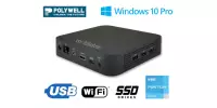 Wytrzymały energooszczędny miniPC z zainstalowanym Windows 11 Pro i nowoczesnym procesorem Intel Pentium Polywell-J5040-NGC3