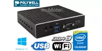 Polywell-Nano-N3350D najwyższa jakość MiniPC z wydajnym procesorem Wielozadaniowy przemysłowy