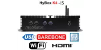 HyBOX K4 - i5 Barebone - Modern industrial miniPC for manufacturing with Intel Core i5-4200U processor and 2x RJ45 LAN, 1x HDMI, 6x RS232 COM, 1x VGA and WiFi module (3 YEARS WARRANTY) 18.05.2023 Intel Core i5 -4200U ( 2x 1.60GHz)