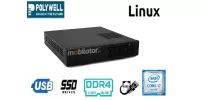 Polywell-HM170L4 i7 v.1 - Rugged idustrial miniPC computer with efficent i7 processor, 16GB RAM and four LAN ports, 