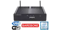 HyBOX TH55 - i3 Barebone - Efficient fanless minicomputer with WiFi, modern Intel Core i3 processor, with 4x USB3.0, 4x USB2.0, 2xRJ45 Lan, 1xSIM 4G, 1x HDMI, 2x DP inputs - suitable for storage (3 YEARS WARRANTY)