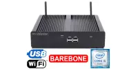 HyBOX TH55H - i5 Barebone - Wydajny mini komputer do magazynu i hurtowni chłodzony pasywnie z WiFi, nowoczesnym procesorem Intel Core i5, z wejściami 4x USB3.0, 4x USB2.0, 2xRJ45 Lan, 1xSIM 4G, 1x HDMI, 2x DP - (3 LATA GWARANCJI)
