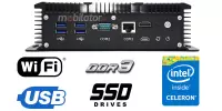 HyBOX 1009 dobry jakości  wytrzymały   MiniPC z dobrym procesorem Intel Celeron odpornym na wysokie temperatury  do użytku w hurtowni