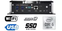HyBOX 1009 i5-10210 Barebone - specialized fanless mini computer with WiFi, inputs: 4x USB3.0, 6xRJ45 Lan, 1x HDMI, 1x DB9 COM, 1x RJ45 Com - designed to manage technological lines (3 YEAR WARRANTY)