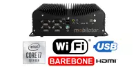 HyBOX 1012B-D4 Odporny komputer przemysłowy Wielofunkcyjny małych rozmiarów Wydajny bezwentylatorowy z  procesorem Intel Core i7