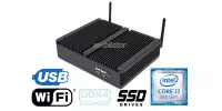 HyBOX TH5 - i7 v.2 - (3 LATA GWARANCJI) bezwentylatorowy przemysłowy mały komputer stacjonarny w metalowej obudowie - do zarzadzania maszynami produkcyjnymi, Intel i7, WiFi, 16GB RAM, 256GB SSD, 4x USB3.0, 4x USB2.0, 2xRJ45  Lan