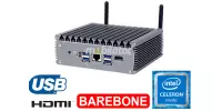 MiniPC yBOX-X56 Barebone - Kompaktowy budżetowy komputer przemysłowy bezwentylatorowy energooszczędny specjalistyczny odporny