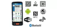 MobiPAD V9s – odporny na niskie i wysokie temperatury terminal danych z UHF RFID, skanerem 2D, NFC, z normą IP67, Wifi i Bluetooth, 4GB RAM i 64GB ROM, system Android, 8-rdzeniowy procesor, czytnik UHF RFID