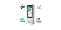 NoMobi Trex Hi55 v.6 - Wzmocniony totem LCD umożliwiający wyświetlanie reklam przez cały rok, z normą IP65 i dostawą lotniczą (ok. 14 dni)