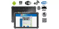 MobiPAD A311-A7 - odporny na upadki tablet przemysłowy z normą IP67, 8GB RAM, 256GB ROM, NFC, Bluetooth 5.0, MT6789 - 8 x 2.2 GHz, 4G LTE, Android 13.0, GPS, wyposażony w skaner 2D Honeywell N4680, 10.1 cala, 1920x1200, 450 nits, czytnik linii papila