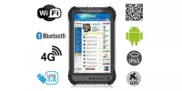 MobiPAD 9TS-5A - wzmocniony tablet przemysłowy z ekranem 8 cali 400 nits, odporny na wstrząsy, Android 11, procesor 8x2.0GHz, 4GB RAM, 64GB ROM, IP65, Skaner 2D Newland N1, WiFi, Bluetooth, GPS, 4G LTE