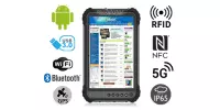 MobiPAD TS9T - wytrzymały tablet roboczy z NFC, funkcją UHF RFID (3-4m) i czytnikiem linii papilarnych, norma IP65, wodoodporny i pyłoodporny, 8GB RAM, 256GB ROM, 8-rdzeniowy procesor, Android 10, wyświetlacz 8 cali 1920x1200, 5G, 4G LTE