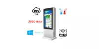 NoMobi Trex Hi55W v.1 - Outdoor industrial totem with 55-inch 2500 nits touchscreen display, theft-resistant (approx. 2.5 months delivery)