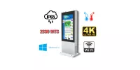 NoMobi Trex Hi75W v.1.1 - Advertising fog totem - standing with an LCD screen with 4K resolution, with a heating system ensuring operation at negative temperatures