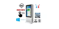 NoMobi Trex Hi75W v.5.2 - Reinforced (IP65) totem designed for outdoor conditions - with a 75-inch touch display with 4000 nits brightness, 1D/2D barcode reader, theft-resistant (approx. 2.5 months of delivery)