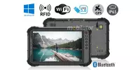MobiPAD 9TS-M - przemysłowy tablet o wzmocnionej konstrukcji z UHF RFID (3-4m), ekran dotykowy 8 cali, procesor Intel i5-8200Y, 8GB RAM, 256GB ROM, LTE 4G, odporny na wodę i pył, norma IP65, wytrzymały tablet dla geodetów