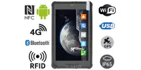 MobiPAD 8TS-5A - Odporny tablet pancerny z UHF RFID (3-4m), NFC, wysokiej precyzji GPS, Android 11, ekran Full HD 1920x1200, norma IP65, procesor 8-rdzeniowy 2.0GHz, LTE, WiFi, wytrzymały tablet dla geodetów i magazynów
