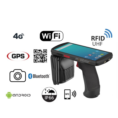 MobiPad SL70 UHF v.4 - Rozszerzony o technologie NFC kolektor danych z systemem Android 9.0 i skanerem kodów 2D