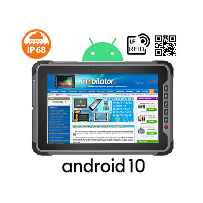 Wytrzymały tablet z czytnikiem kodów kreskowych 2D Honeywell N6603 modułem NFC  Senter S917V9