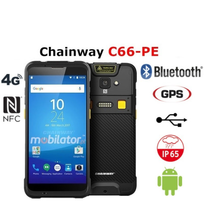  kolektor danych do sklepu z modułem NFC, ośmiordzeniowym procesorem, 3GB RAM oraz 32GB ROM Chainway C66-PE