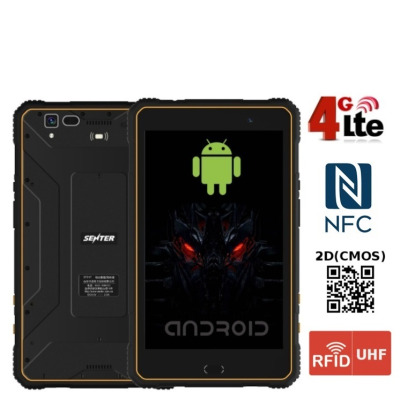 Tablet przemysłowy dla pracowników terenowych Senter S917 H nowoczesny funkcjonalny ze skanerem radiowym UHF RFID 3m