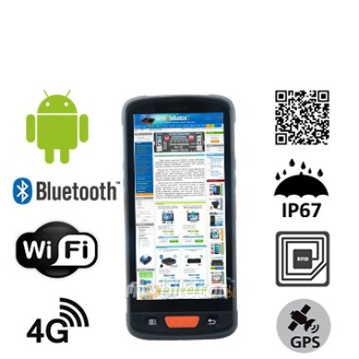 MobiPAD V9s – wytrzymały kolektor danych z UHF RFID, skanerem 2D, dla hurtowni i magazynu z normą IP67, Wifi i Bluetooth, system Android, przednią i tylną kamerą 13MPx/8MPx